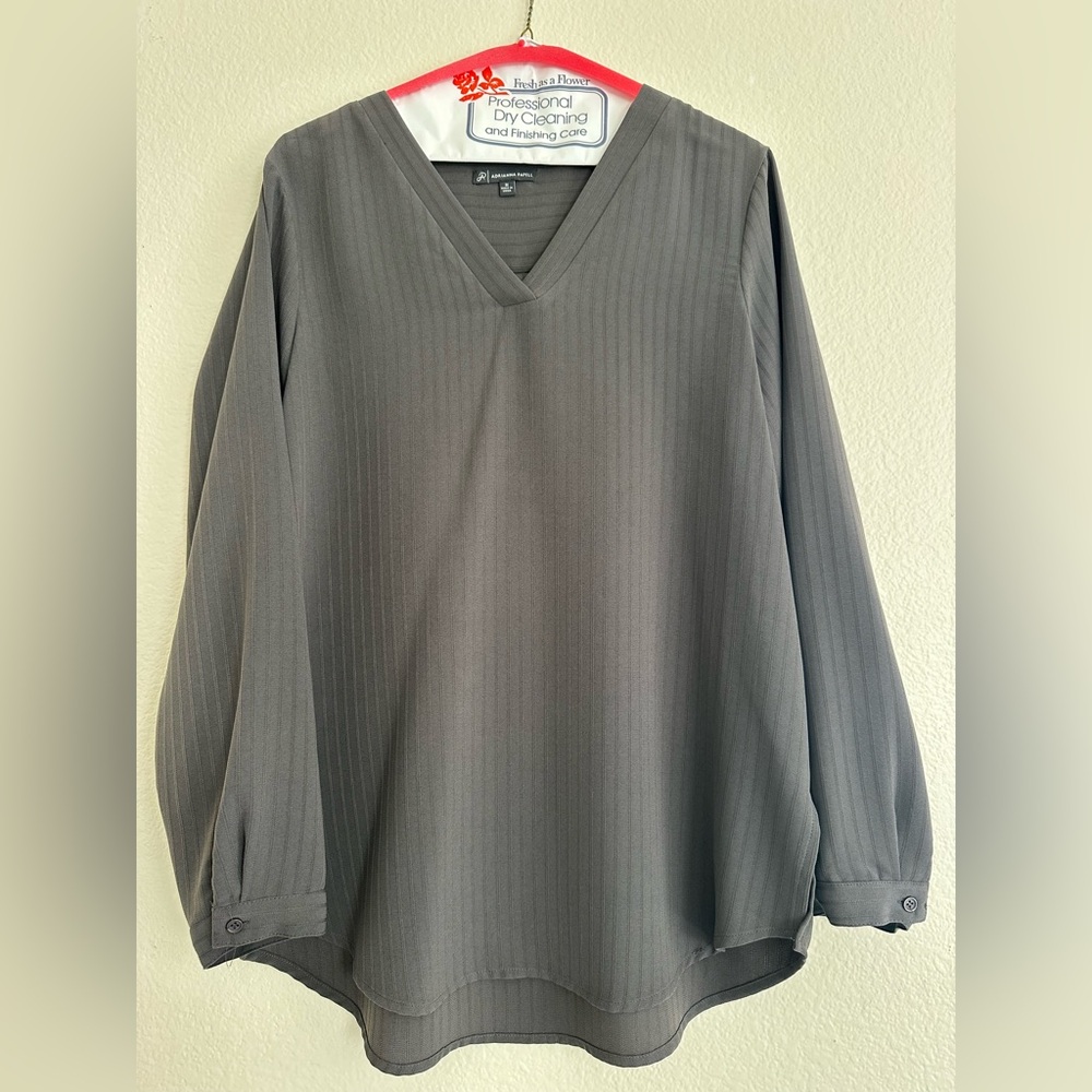Adrianna Papell Gray Blouse